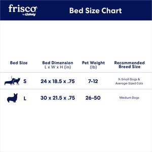 Frisco Self-Warming Reversible Cat & Dog Mat, Gray, 30"