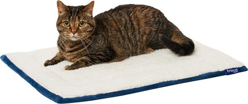 Show full view: Frisco Self-Warming Reversible Cat & Dog Mat, Blue, 24" slide 3 of 10