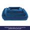 Show in main carousel: Frisco Velvet Quilted Bolster Cat & Dog Bed, Blue, Medium slide 7 of 10