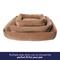Show in main carousel: Frisco Velvet Quilted Bolster Cat & Dog Bed, Beige, Small slide 7 of 9