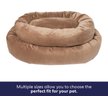 Show in main carousel: Frisco Velvet Round Bolster Dog Bed w/Removable Cover, Beige, X-Large slide 6 of 9