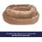 Show in main carousel: Frisco Velvet Round Bolster Dog Bed w/Removable Cover, Beige, Large slide 6 of 9