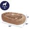 Show in main carousel: Frisco Velvet Round Bolster Dog Bed w/Removable Cover, Beige, X-Large slide 2 of 9