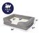 Show in main carousel: Frisco Plush Orthopedic Front Bolster Cat & Dog Bed w/Removable Cover, Gray, Medium slide 2 of 10