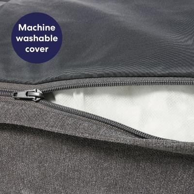 Show full view: Frisco Orthopedic Pillow Cat & Dog Bed with Removable Cover, Gray, XXX-Large slide 6 of 10