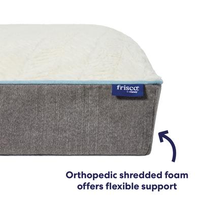 Show full view: Frisco Orthopedic Pillow Cat & Dog Bed with Removable Cover, Gray, XXX-Large slide 5 of 10