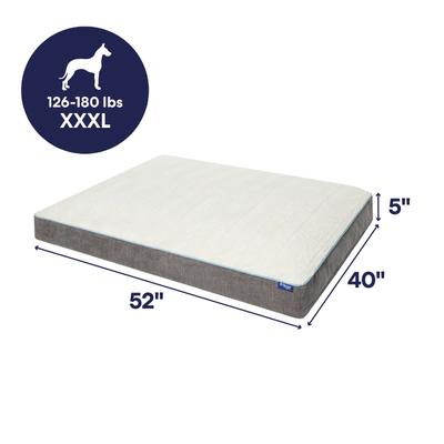 Show full view: Frisco Orthopedic Pillow Cat & Dog Bed with Removable Cover, Gray, XXX-Large slide 3 of 10