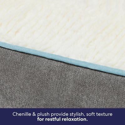 Show full view: Frisco Orthopedic Pillow Cat & Dog Bed with Removable Cover, Gray, Large slide 3 of 9