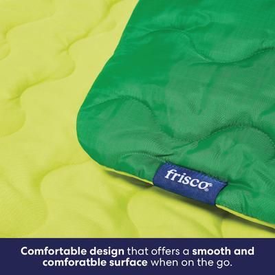 Show full view: Frisco Travel Pillow Dog Mat Bed with Reusable Storage Bag, Retro Green, Large slide 4 of 9