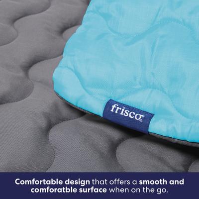Show full view: Frisco Travel Pillow Dog Mat Bed with Reusable Storage Bag, Blue Curaçao, Large slide 4 of 9