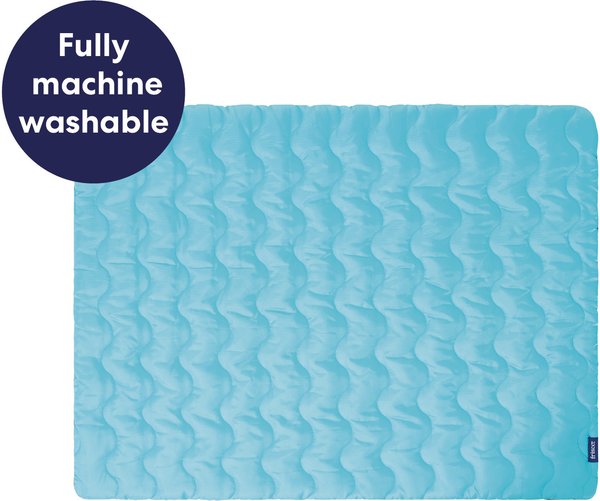Show full view: Frisco Travel Pillow Dog Mat Bed with Reusable Storage Bag, Blue Curaçao, Large slide 5 of 9