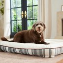Frisco Farmhouse Rectangular Bolster Pillow Dog Bed with Removable Cover, X-Large