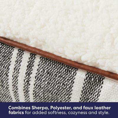 Show full view: Frisco Farmhouse Rectangular Bolster Pillow Dog Bed with Removable Cover, X-Large slide 3 of 9