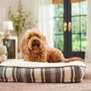 Frisco Farmhouse Rectangular Bolster Pillow Dog Bed with Removable Cover, Large