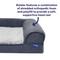 Show in main carousel: Frisco Faux Felt Orthopedic Sofa Dog & Cat Bed with Removable Cover, Gray, Medium slide 5 of 9