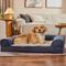 Show in main carousel: Frisco Faux Felt Orthopedic Sofa Dog & Cat Bed with Removable Cover, Gray, Medium slide 1 of 9