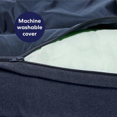 Show full view: Frisco Faux Felt Orthopedic Bolster Dog & Cat Bed with Removable Cover, Gray, X-Large slide 5 of 9