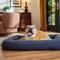 Show in main carousel: Frisco Faux Felt Orthopedic Bolster Dog & Cat Bed with Removable Cover, Gray, Large slide 1 of 9