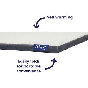 Frisco Self-Warming Reversible Cat & Dog Mat, Gray, 30"
