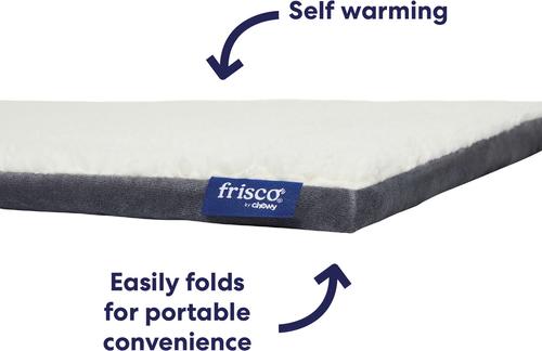 Show full view: Frisco Self-Warming Reversible Cat & Dog Mat, Gray, 30" slide 4 of 9