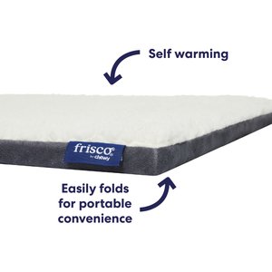 Frisco Self-Warming Reversible Cat & Dog Mat, Gray, 24"