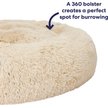 Show in main carousel: Frisco Long Faux Fur Donut Cat & Dog Bed, Sand, Large slide 4 of 9