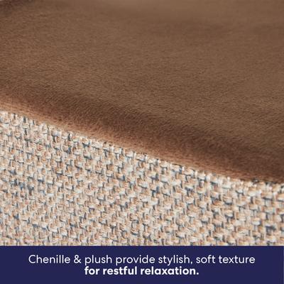 Frisco Plush Orthopedic Front Bolster Cat & Dog Bed w/Removable Cover