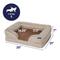 Show in main carousel: Frisco Plush Orthopedic Front Bolster Cat & Dog Bed w/Removable Cover, Beige, Small slide 2 of 10