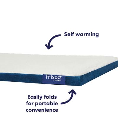 Show full view: Frisco Self-Warming Reversible Cat & Dog Mat, Blue, 24" slide 5 of 10