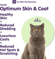 Dr. Bill's Pet Nutrition Feline Optimum Skin & Coat Cat Supplement, 180-gm pouch slide 2 of 8