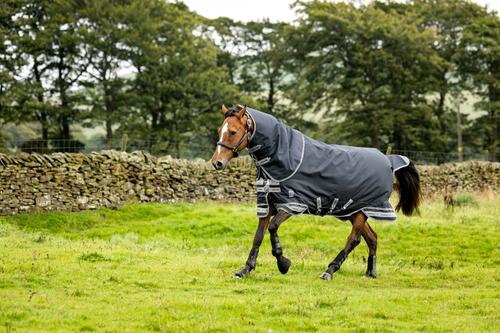 Show full view: LeMieux Arika Storm-Tek 100g Horse Blanket, Navy, 57-in slide 2 of 4