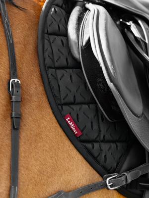 Show full view: LeMieux 3D Mesh Self-Cool Eurojump Square Horse Saddle Pad, Black, Small/Medium slide 3 of 5
