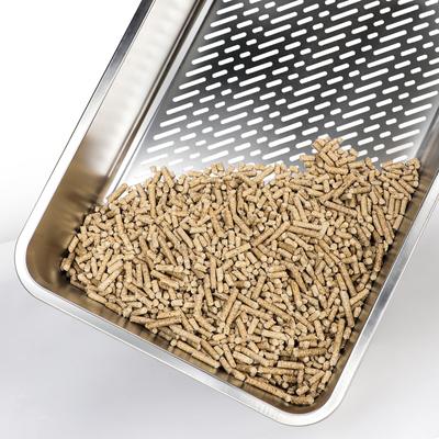 Show full view: Invenho Stainless Steel Non Clumping High Sided Cat Litter Box with Lid, XX-Large: 22.85-in, Dark Gray slide 7 of 9