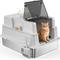 Show in main carousel: Invenho Enclosed High Sided Cat Litter Box, XXX-Large, Silver Gray slide 2 of 10
