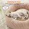 Show in main carousel: Invenho Dog & Cat Bed with Washable Removable Cover, Beige, 30 x 30 x 8-in slide 4 of 8