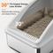 Show in main carousel: Invenho High Sided Anti-Urine Leakage Cat Litter Box, X-Large, Silver Gray, 2 count slide 6 of 8
