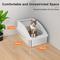 Show in main carousel: Invenho High Sided Anti-Urine Leakage Cat Litter Box, X-Large, Silver Gray, 2 count slide 7 of 8