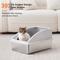 Show in main carousel: Invenho High Sided Anti-Urine Leakage Cat Litter Box, X-Large, Silver Gray, 2 count slide 5 of 8