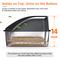 Show in main carousel: Invenho Stainless Steel Non Clumping High Sided Cat Litter Box with Lid, XX-Large: 22.85-in, Dark Gray slide 5 of 9