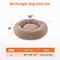 Show in main carousel: Invenho Dog & Cat Bed with Washable Removable Cover, Beige, 30 x 30 x 8-in slide 7 of 8