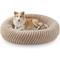 Show in main carousel: Invenho Dog & Cat Bed with Washable Removable Cover, Beige, 36 x 36 x 10-in slide 1 of 7