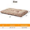 Show in main carousel: JOEJOY Teddy Rabbit Fur Strips Anti-Slip Bottom Dog & Cat Bed pad with Removable Cover, Beige, 29 × 21 × 3-in slide 8 of 8