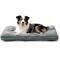 Show in main carousel: JOEJOY Teddy Rabbit Fur Strips Anti-Slip Bottom Dog & Cat Bed pad with Removable Cover, Grey, 35 × 23 × 4-in slide 1 of 10