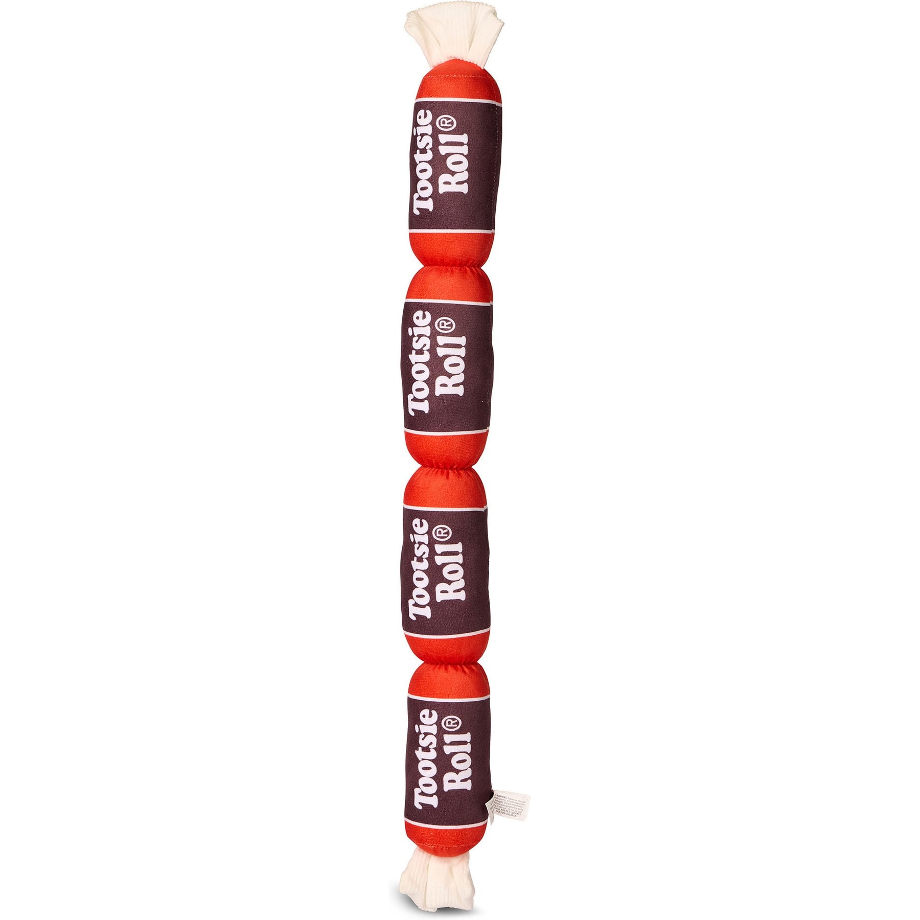 Tootsie Roll Candy Scented Squeaky Dog Plush Toy, 28-in