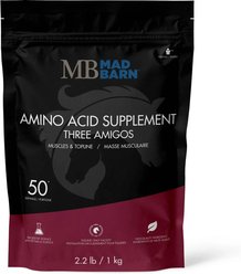 Mad Barn Three Amigos Essential Amino Acid Topline & Muscles Horse Powder Supplement, 2.2-lb bag