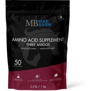 Mad Barn Three Amigos Essential Amino Acid Topline & Muscles Horse Powder Supplement, 2.2-lb bag