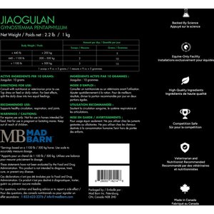 Mad Barn Jiaogulan Supports Circulation & Hoof Health Horse Powder Supplement, 2.2-lb bag