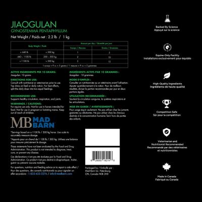 Show full view: Mad Barn Jiaogulan Supports Circulation & Hoof Health Horse Powder Supplement, 2.2-lb bag slide 2 of 3
