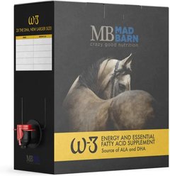 Mad Barn W-3 Oil DHA-Enriched Fat Source of Omega-3s Horse Supplement, 5-l box