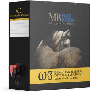 Mad Barn W-3 Oil DHA-Enriched Fat Source of Omega-3s Horse Supplement, 5-l box